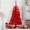 3ft. Pre-Lit Red Artificial Christmas Tree, Warm White LED Lights